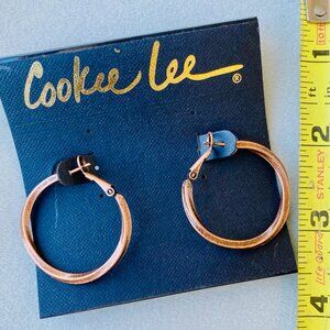 Vintage Cookie Lee copper earrings